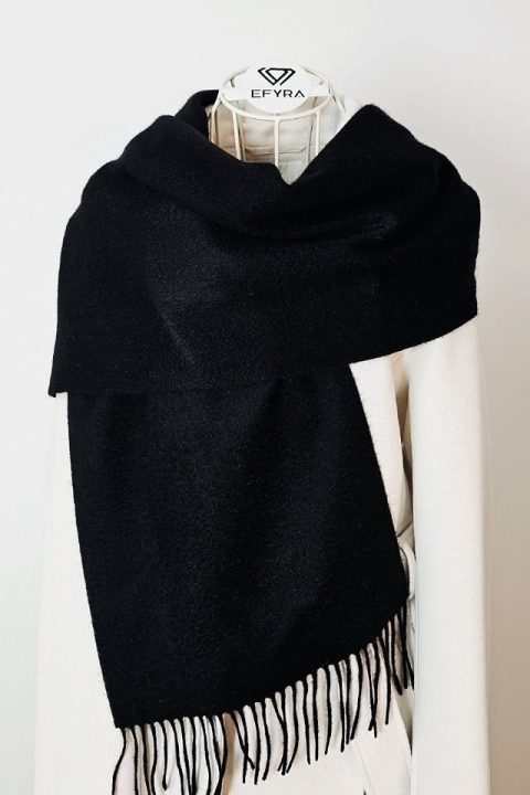 Esarfa Casmir 100% Neagra, Efyra