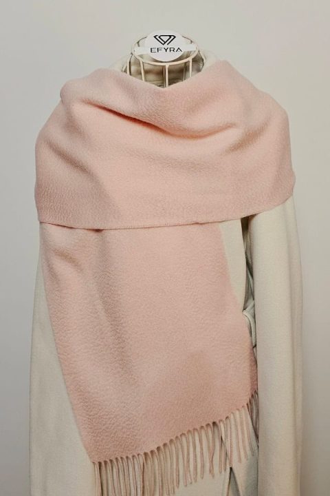 Esarfa Casmir 100% pentru femei Roz, premium, Efyra