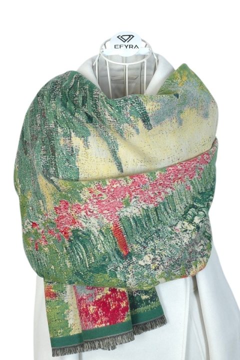 Esarfa tip casmir pentru femei Velvet Bloom, Efyra