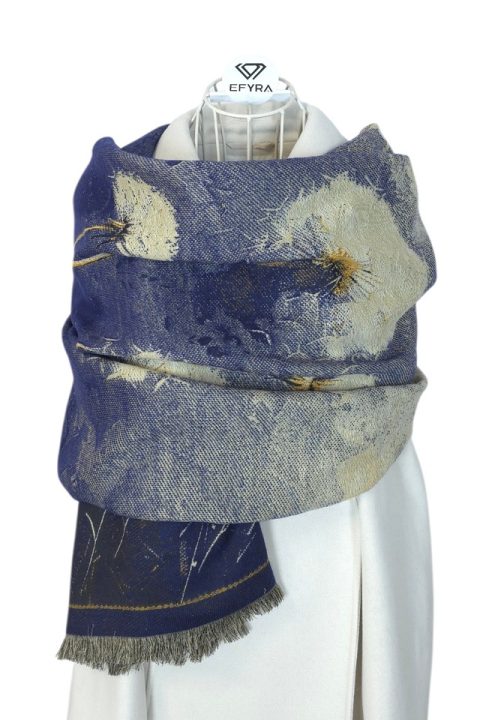 Esarfa tip casmir pentru femei Blue Dream, Efyra