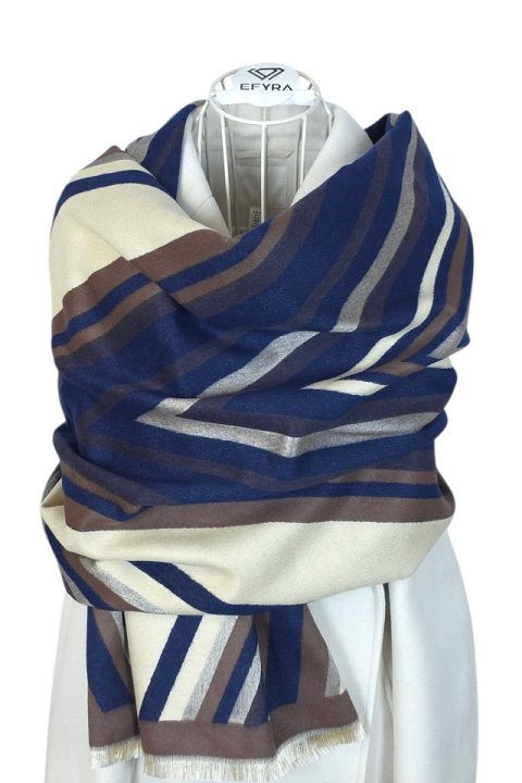 Esarfa tip casmir pentru femei Blue Line, Efyra