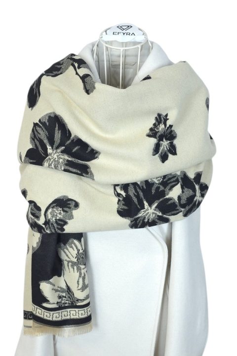 Esarfa tip casmir pentru femei Pearl Flower, Efyra