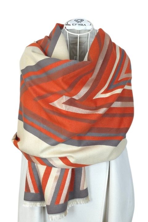 Esarfa tip casmir pentru femei Copper Line, Efyra