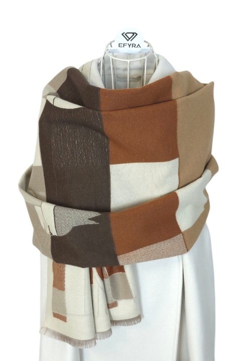 Esarfa tip casmir pentru femei Neon Nude, Efyra