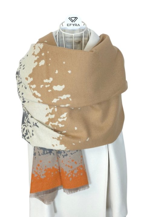 Esarfa tip casmir pentru femei Sandstone, Efyra
